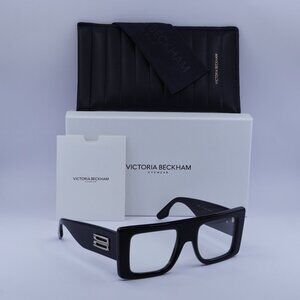 Victoria Beckham VB677S 006 Square Sunglasses – Black/Transparent